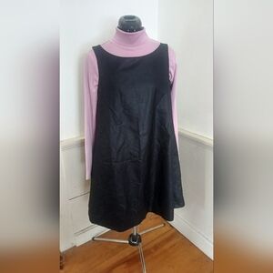 NWT H&M Elegant Black Sleeveless Midi Swing Dress Dress